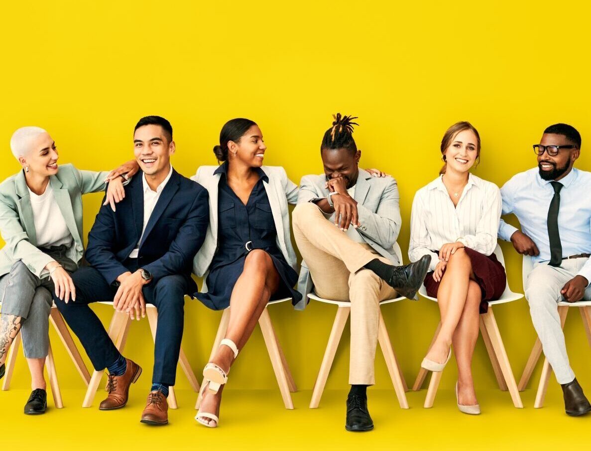 People Sitting_YellowBackground